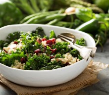 Recipe: Kale & Quinoa Salad with Cranberries, Almonds and Feta