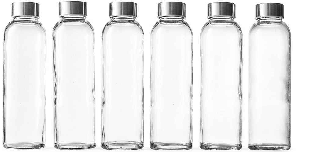 glass drinking bottles