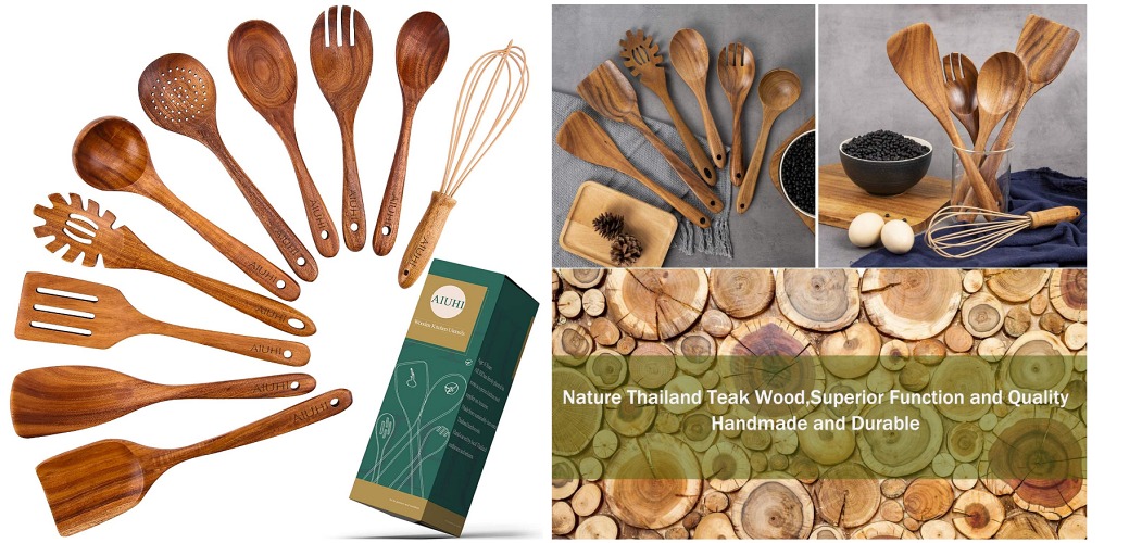 wooden kitchen utensils spoons